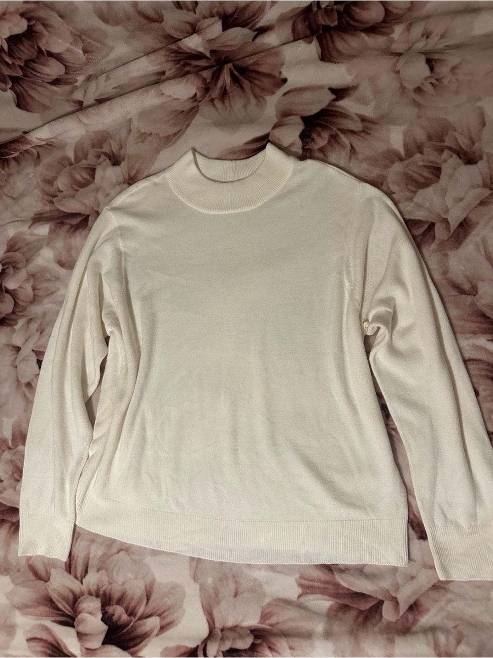 Judy Bond Cream Mock Neck Women’s Sweater
